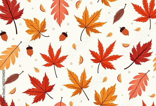 red autumn leaves pattern, autumn leaves printable design