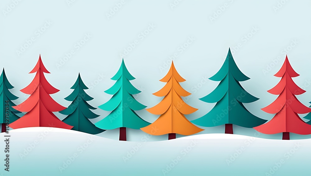 Fototapeta premium colorful ornaments snowy background create festive holiday scenes greeting cards illustrations