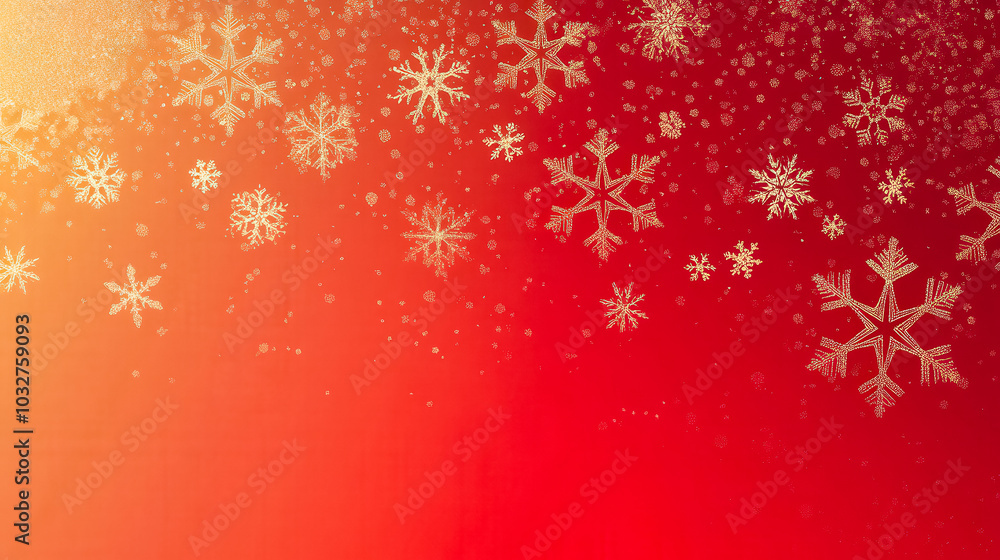 A red background with snowflakes falling on it A red background with snowflakes falling on it