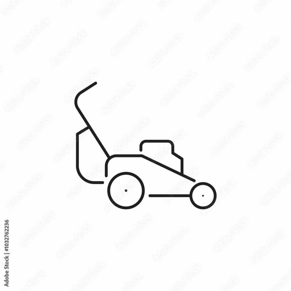 lawn mower machine icon sign vector lawn mower machine icon sign vector