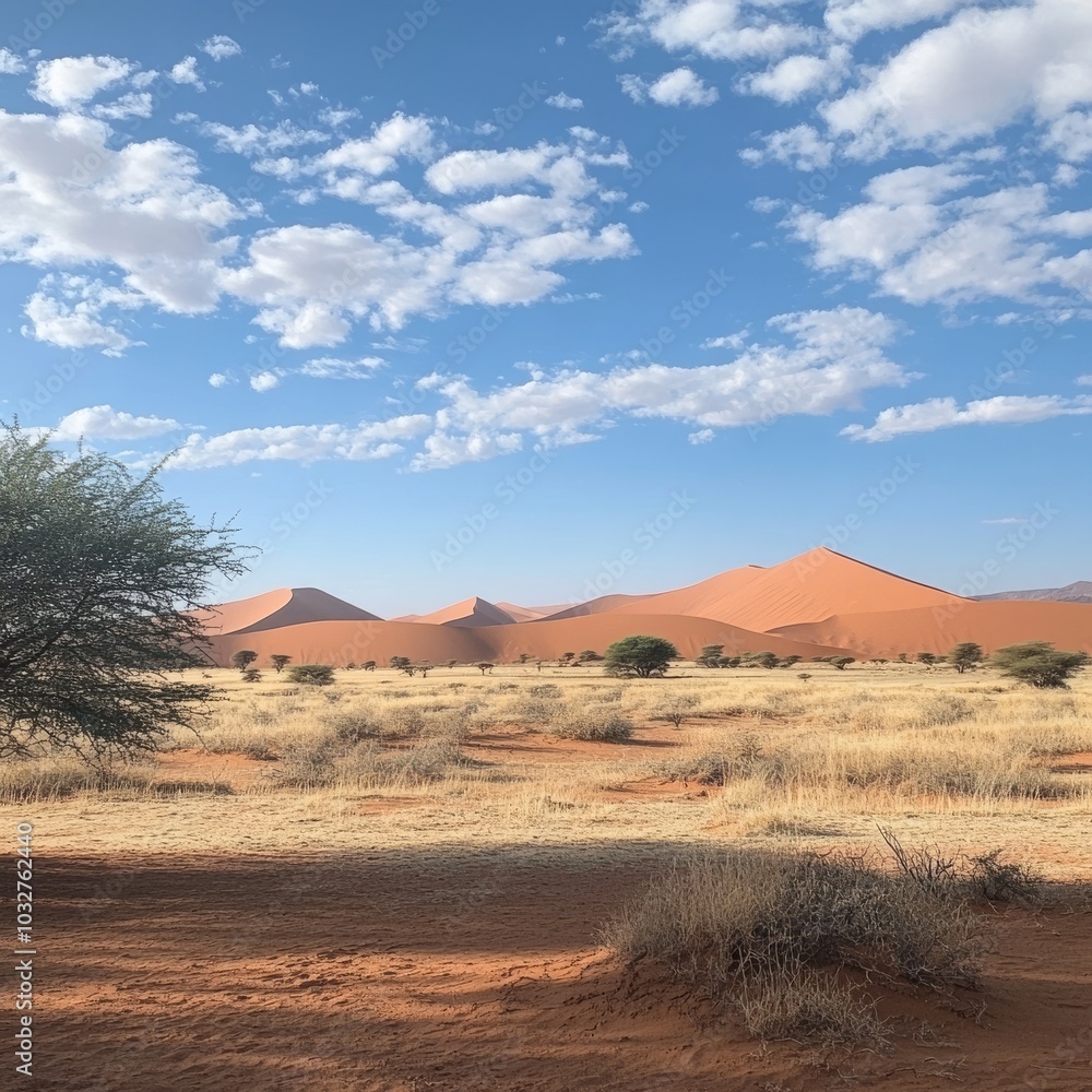 Red dunes in Namib Desert, Namibia Red dunes in Namib Desert, Namibia