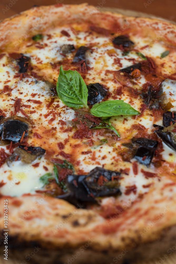 pizza on table pizza on table