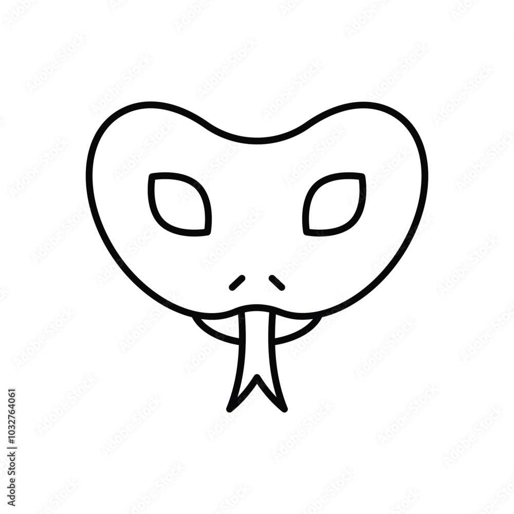 Snake vector icon stock illustration Snake vector icon stock illustration