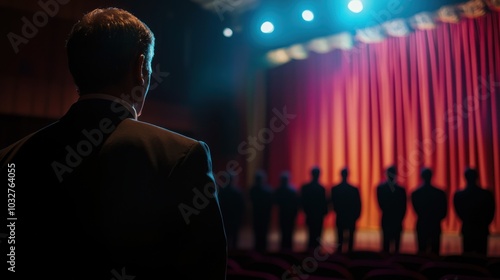 a community leader receiving a public commendation on stage, symbolizing recognition for their contributions to society