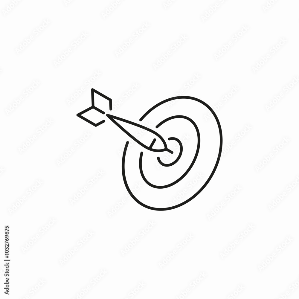 dart board icon sign vector dart board icon sign vector
