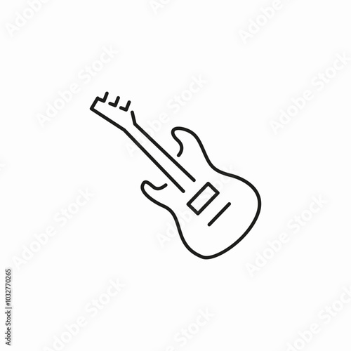 guitar instrument icon sign vector