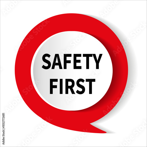 Safety symbols and first signs, work safety, caution work hazards, danger surveillance, zero accident, vector icon illustration