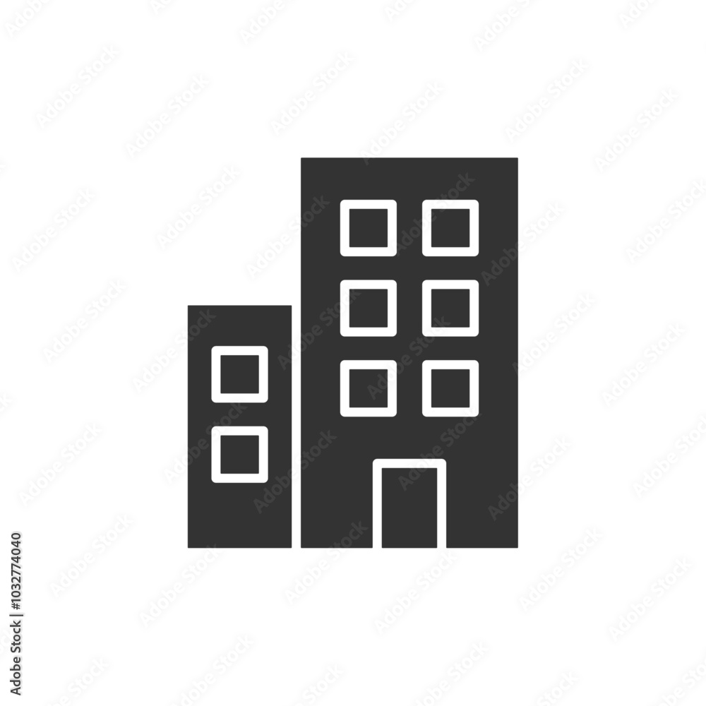 Building icon. Real estate symbol modern, simple, vector, icon for website design, mobile app, ui. Vector Illustration Building icon. Real estate symbol modern, simple, vector, icon for website design, mobile app, ui. Vector Illustration