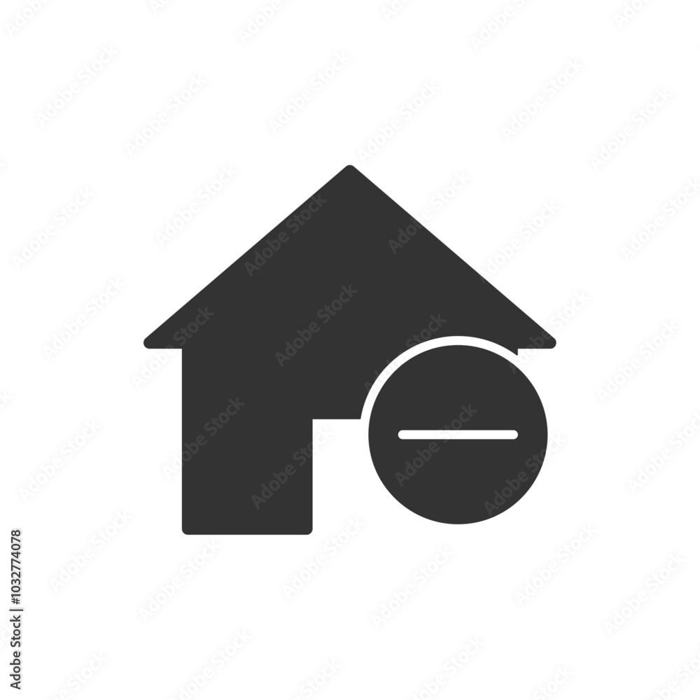 Home icon. Remove symbol modern, simple, vector, icon for website design, mobile app, ui. Vector Illustration Home icon. Remove symbol modern, simple, vector, icon for website design, mobile app, ui. Vector Illustration