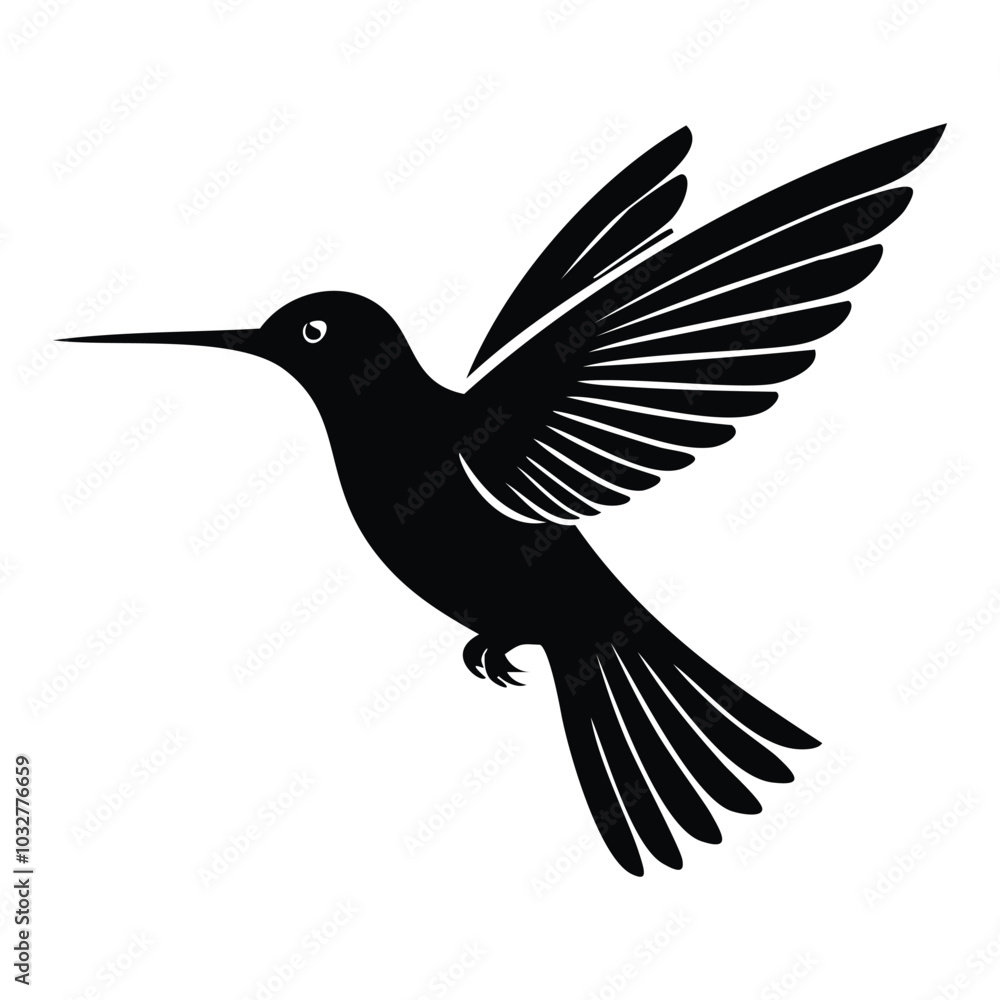 Fototapeta premium Modern Black and White Bird Logo Vector for Simple Branding
