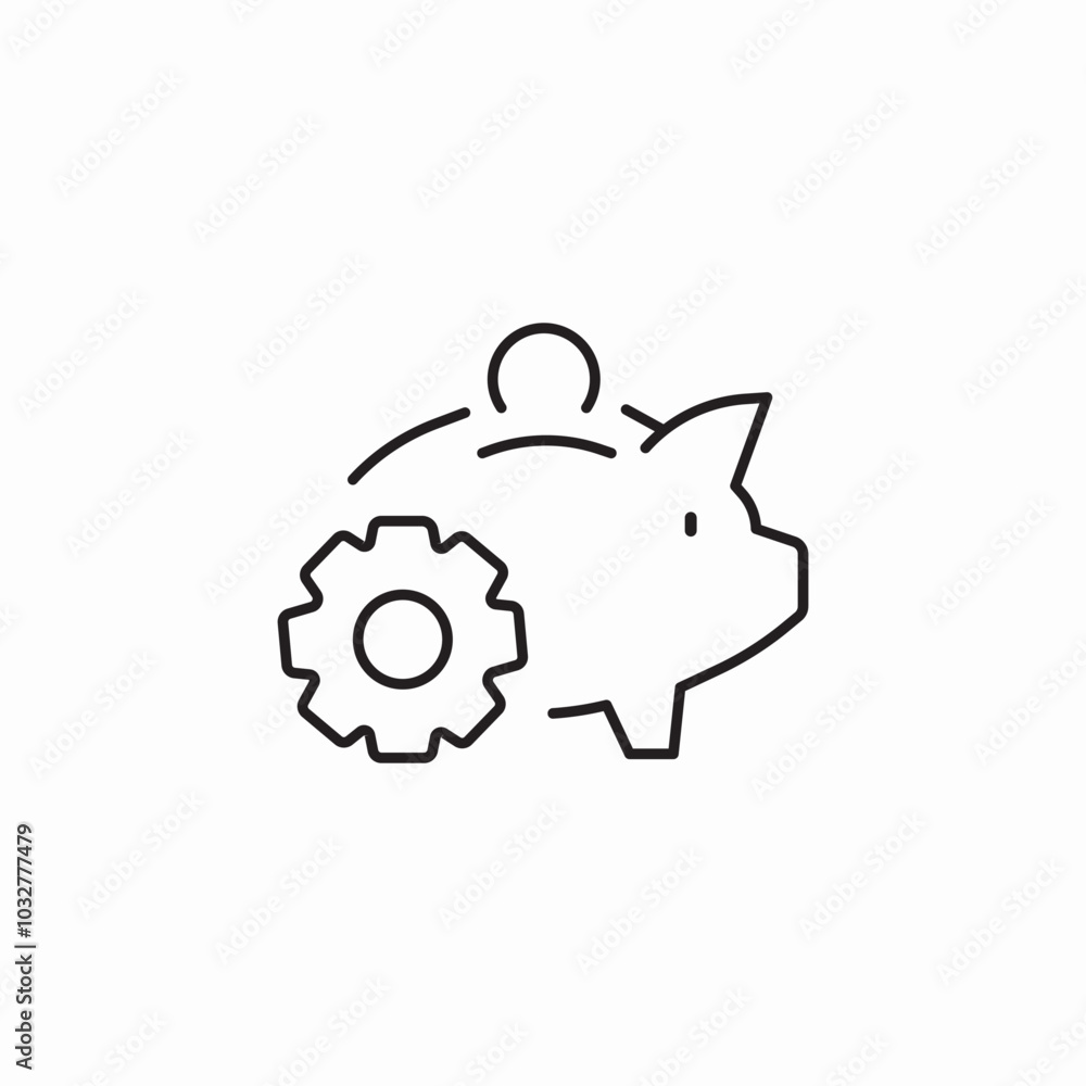 capitalist pig icon sign vector capitalist pig icon sign vector