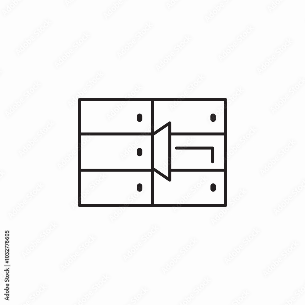 open closet icon sign vector open closet icon sign vector