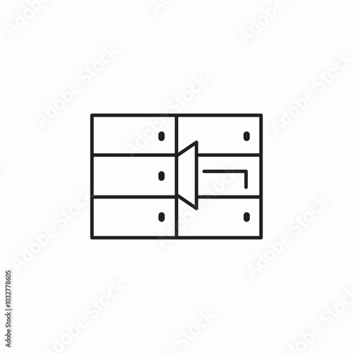 open closet icon sign vector