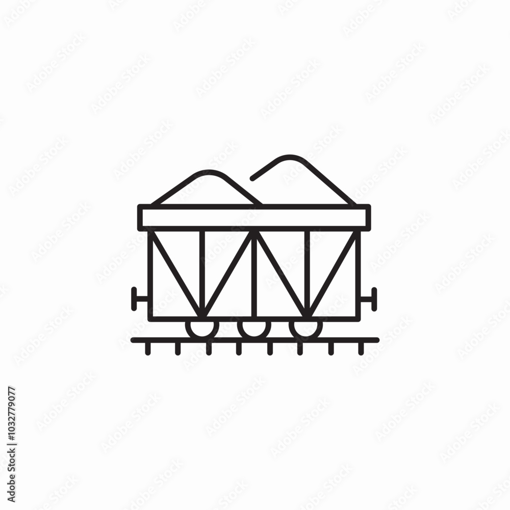 rail track icon sign vector rail track icon sign vector