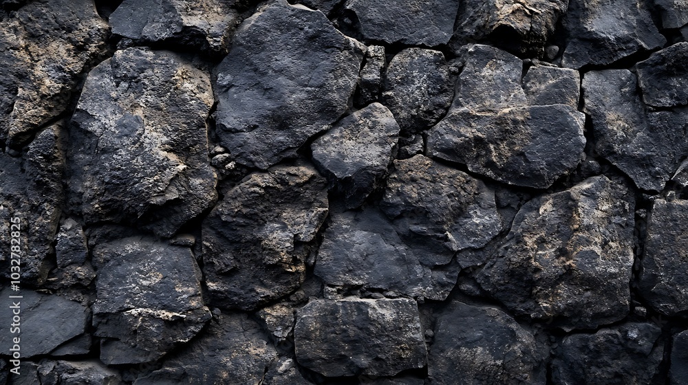 Rough Textured Black Stone Wall with Detailed Surface Pattern picture Rough Textured Black Stone Wall with Detailed Surface Pattern picture