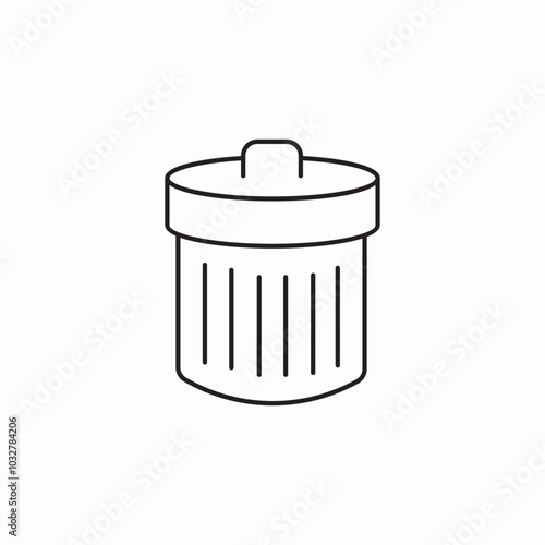 dust bin icon sign vector