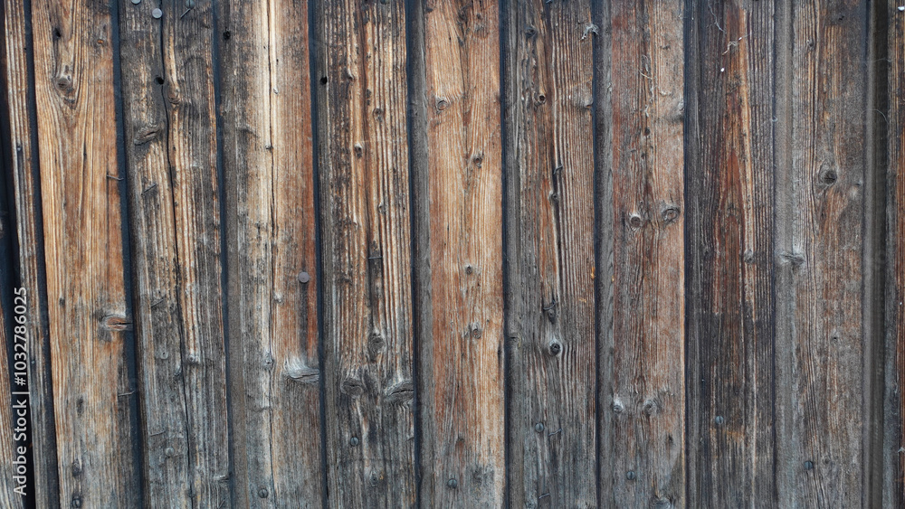 Rustic Wooden Fence With Natural Variations Against a Neutral Backdrop Rustic Wooden Fence With Natural Variations Against a Neutral Backdrop