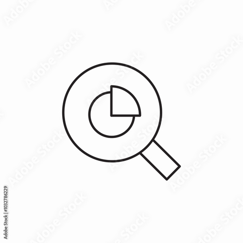 search analytics icon sign vector