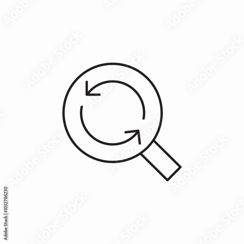 search again icon sign vector