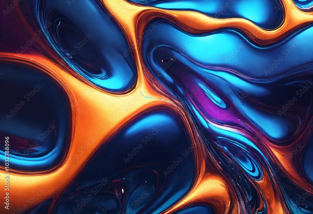 Swirling colorful illustration, AI generated Swirling colorful illustration, AI generated