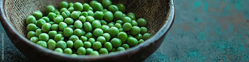 peas in a bowl on the table. Selective focus peas in a bowl on the table. Selective focus
