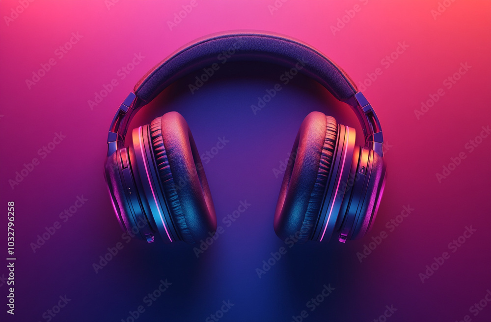 Microphone and headphones. The magenta gradient. A banner for the podcast. Microphone and headphones. The magenta gradient. A banner for the podcast.