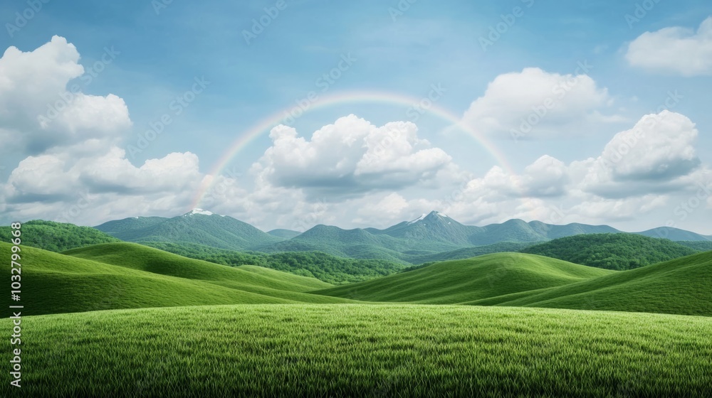 Irish countryside with rolling green hills and a rainbow leading to a pot of gold, capturing the magic and folklore of St Patrick’s Day Irish countryside with rolling green hills and a rainbow leading to a pot of gold, capturing the magic and folklore of St Patrick’s Day