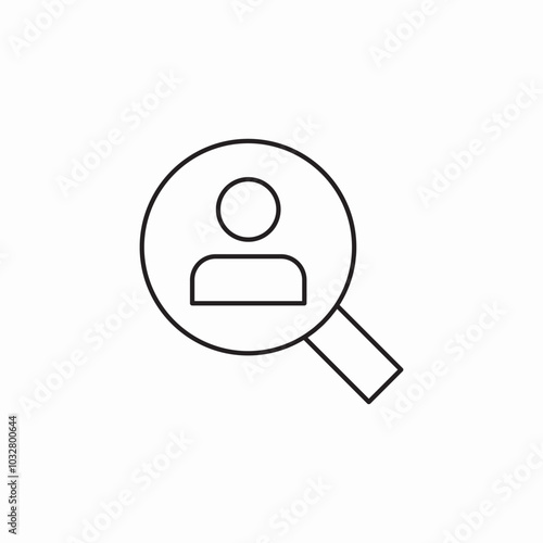 employees search icon sign vector