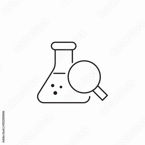 laboratory experiment icon sign vector