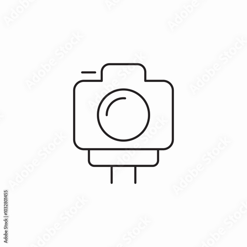 small action camera icon sign vector