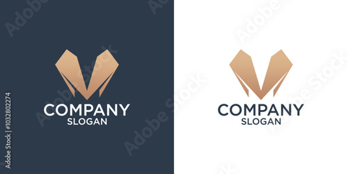 collection of initials letter m abstract monogram logo design vector