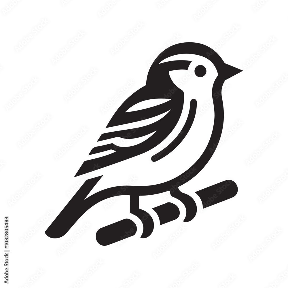 Stunning Finch Silhouette Vector Icons - Ready for Instant Download Stunning Finch Silhouette Vector Icons - Ready for Instant Download