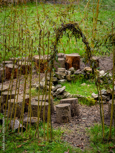 Aufbauten im Waldkindergarten