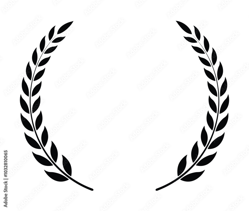 Leaf circular vector logo design Leaf circular vector logo design