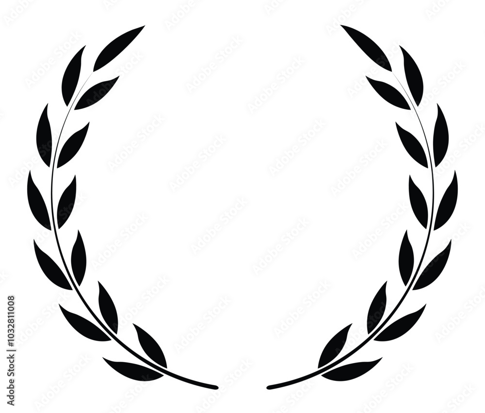 Leaf circular vector logo design Leaf circular vector logo design