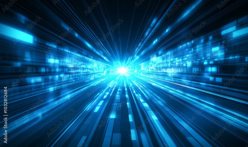 blue abstract background, technology light speed concept blue abstract background, technology light speed concept