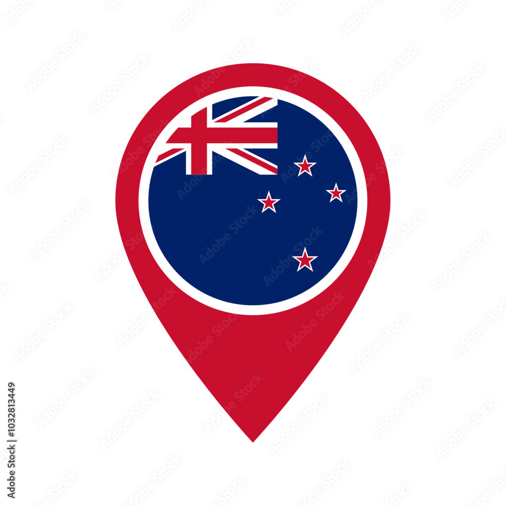 New Zealand flag location icon New Zealand flag location icon