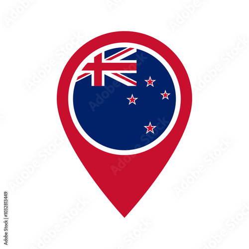 Free Download New Zealand flag location icon - GFXLoad