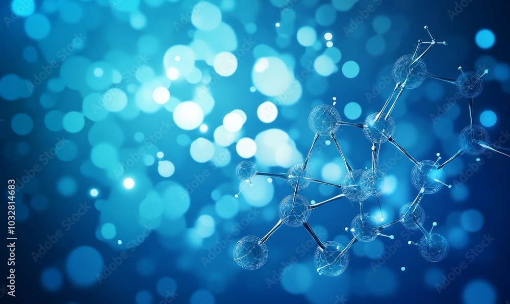 Vector molecule, Network Connected lines with dots, technology on blue background. Abstract internet network connection design for web site. Vector molecule, Network Connected lines with dots, technology on blue background. Abstract internet network connection design for web site.