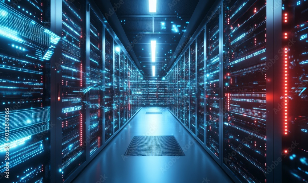Virtual Data Center. Digital streams and future technology. Deep machine learning 3D illustration. Flight in quantum cyberspace Virtual Data Center. Digital streams and future technology. Deep machine learning 3D illustration. Flight in quantum cyberspace