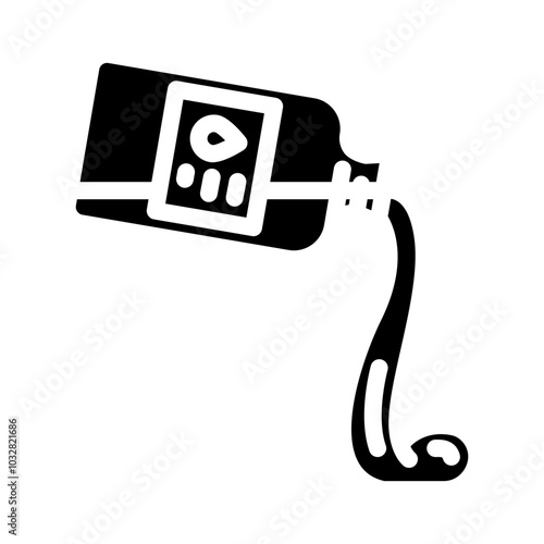 light crude oil glyph icon vector. light crude oil sign. isolated symbol illustration