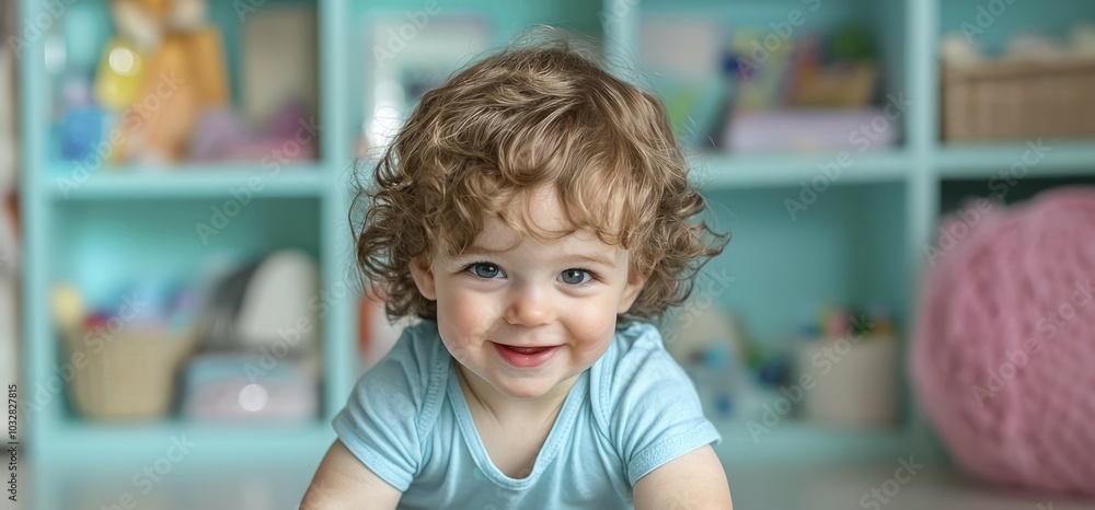 A Happy Baby Sitting with a Bowl of Rice A Happy Baby Sitting with a Bowl of Rice