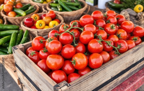 Ripe Tomatoes at the Fall Market