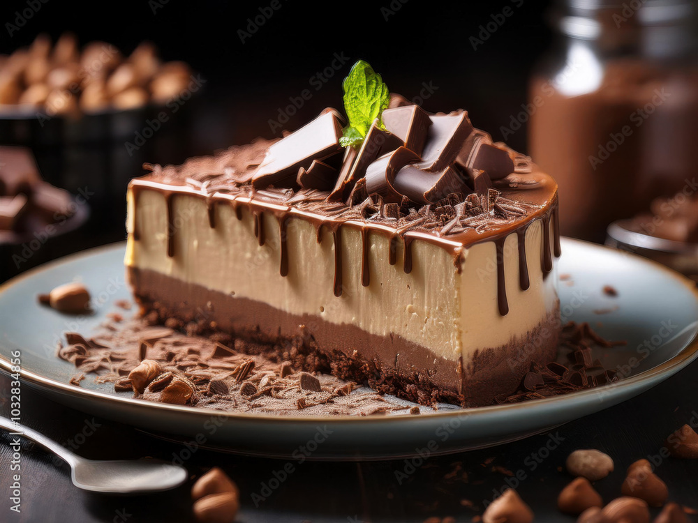 chocolate cake on a plate chocolate cake on a plate