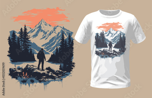 Seek adventure, find yourself, T-shirt design