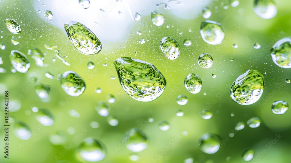 Captivating Reflections: Extreme Macro of Raindrop on Window with Blurred Background | Ultra-Detailed Close-Up Shot Captivating Reflections: Extreme Macro of Raindrop on Window with Blurred Background | Ultra-Detailed Close-Up Shot