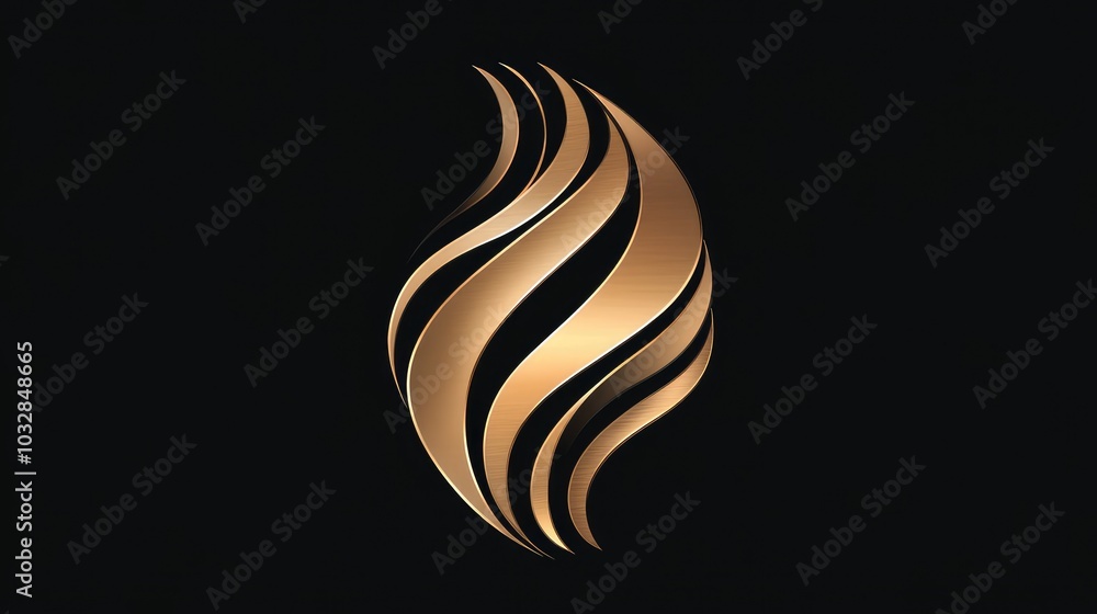 Elegant Golden Flame Abstract Design on Black Background, Perfect for Luxury Branding and Modern Art Projects Elegant Golden Flame Abstract Design on Black Background, Perfect for Luxury Branding and Modern Art Projects