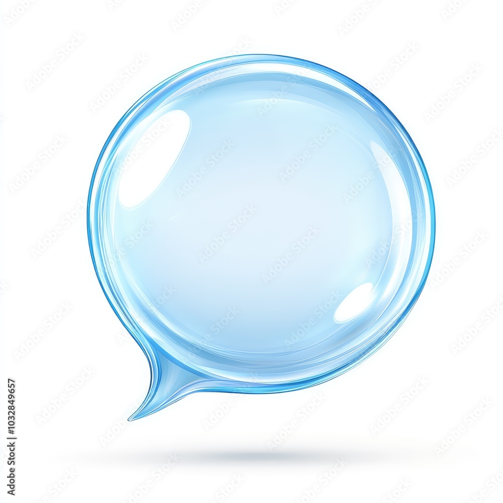 High-Quality Transparent Speech Bubble Icon with Realistic 3D Effect for Communication and Design Projects High-Quality Transparent Speech Bubble Icon with Realistic 3D Effect for Communication and Design Projects
