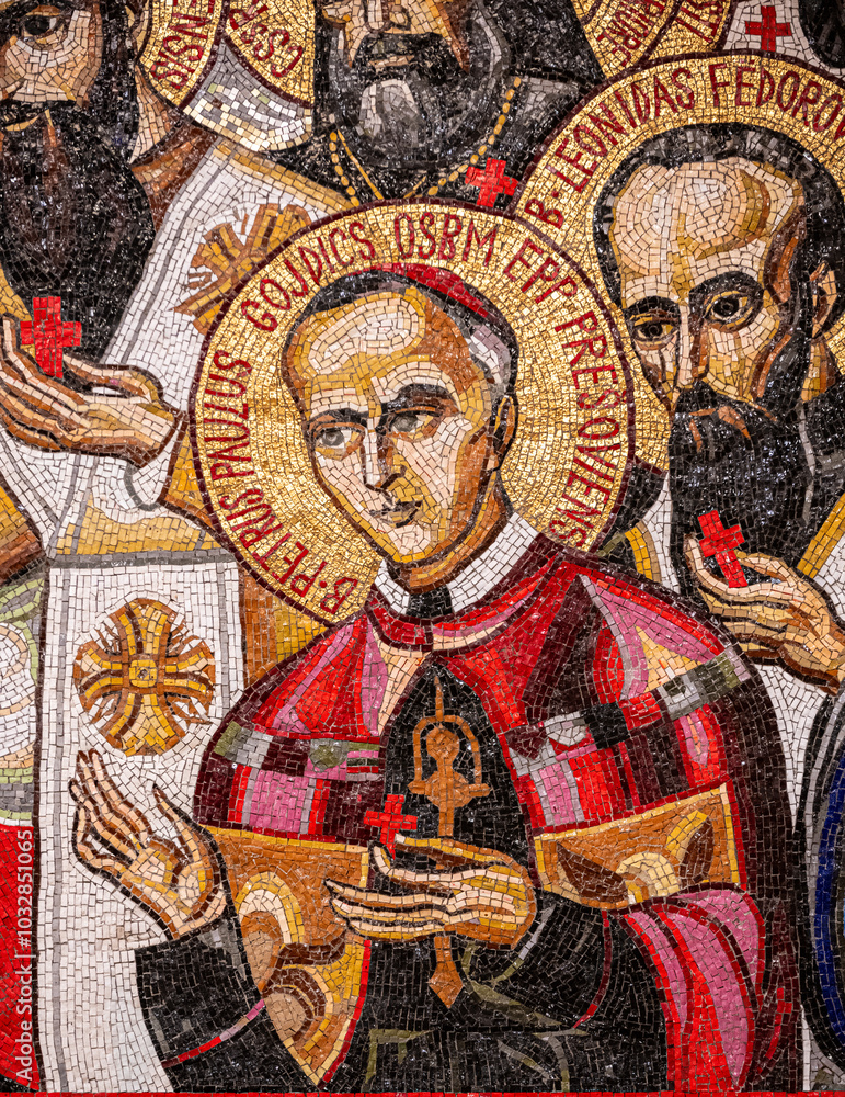 Blessed Pavol Peter Gojdič. The Communio Sanctorum Chapel (The Hungarian Chapel). The Divine Mercy Sanctuary in Kraków, Poland. Blessed Pavol Peter Gojdič. The Communio Sanctorum Chapel (The Hungarian Chapel). The Divine Mercy Sanctuary in Kraków, Poland.
