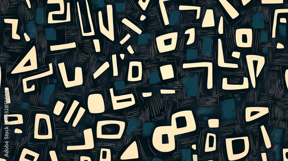 Abstract background with hieroglyphs. The chaotic arrangement of lines. Abstract background with hieroglyphs. The chaotic arrangement of lines.